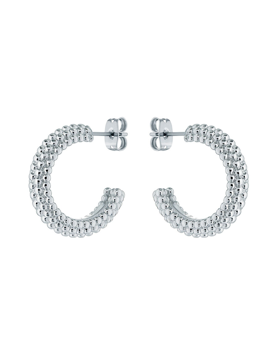 dotetta - boucles doreilles créoles à texture pointillée