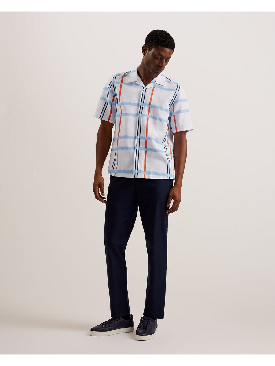 gardon - chemise décontractée à manches courtes et imprimé à carreaux