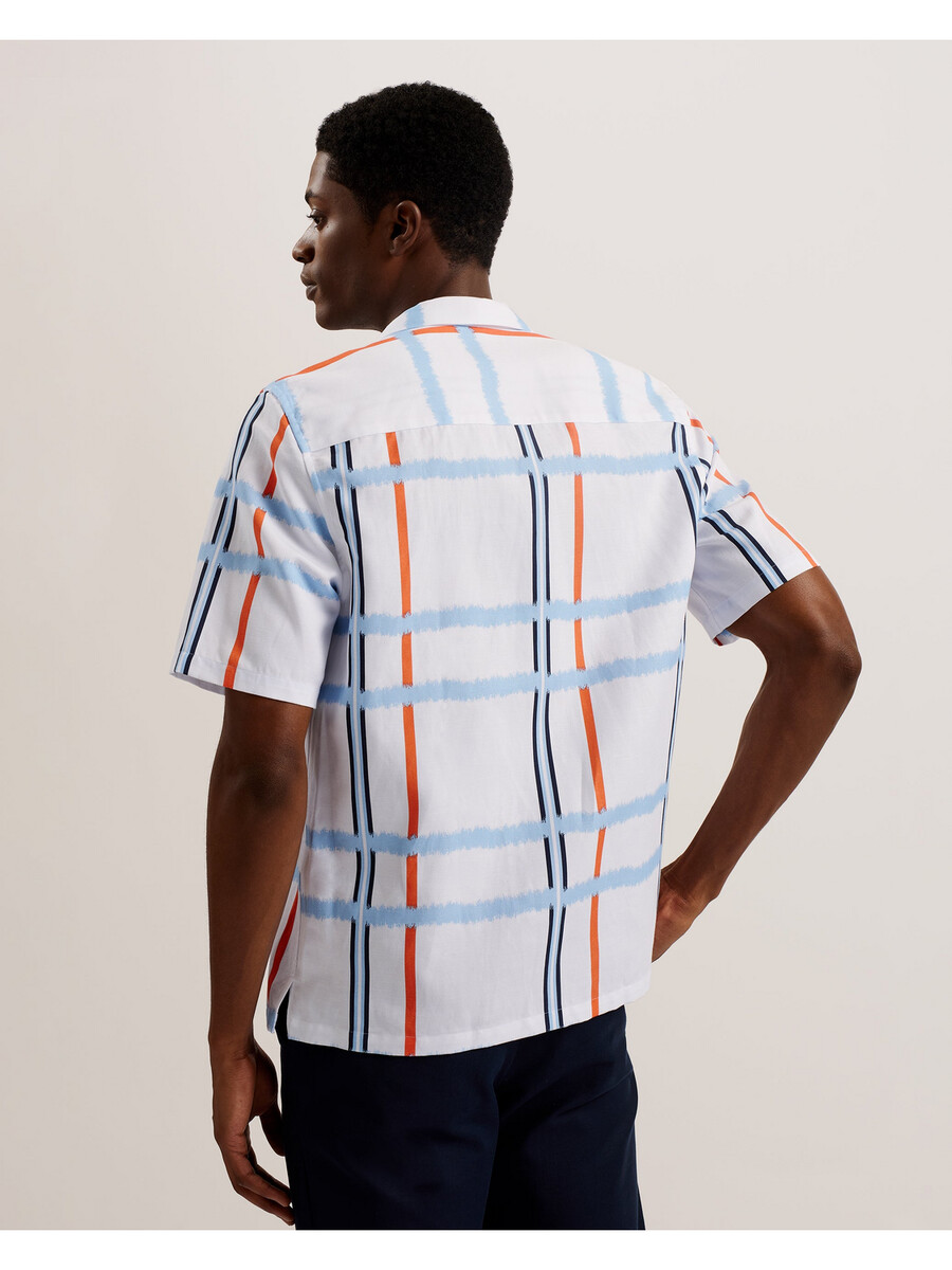 gardon - chemise décontractée à manches courtes et imprimé à carreaux