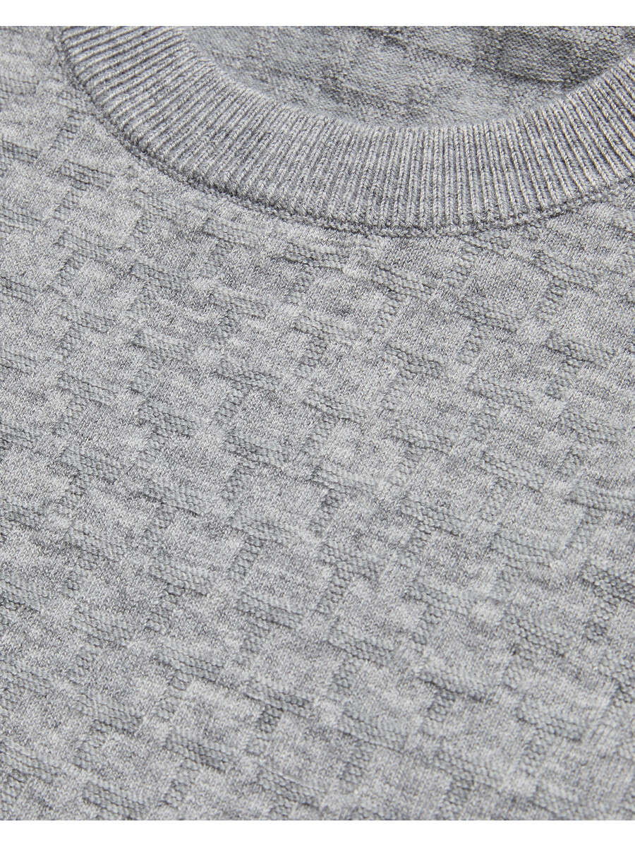 loung - pull ras du cou en tricot texturé